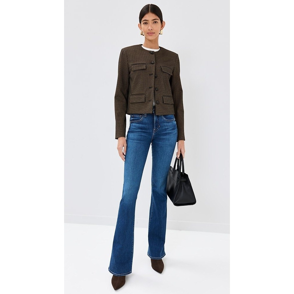 Veronica Beard Beverly jeans size 28 high-rise skinny flare denim $298 - Picture 2 of 8